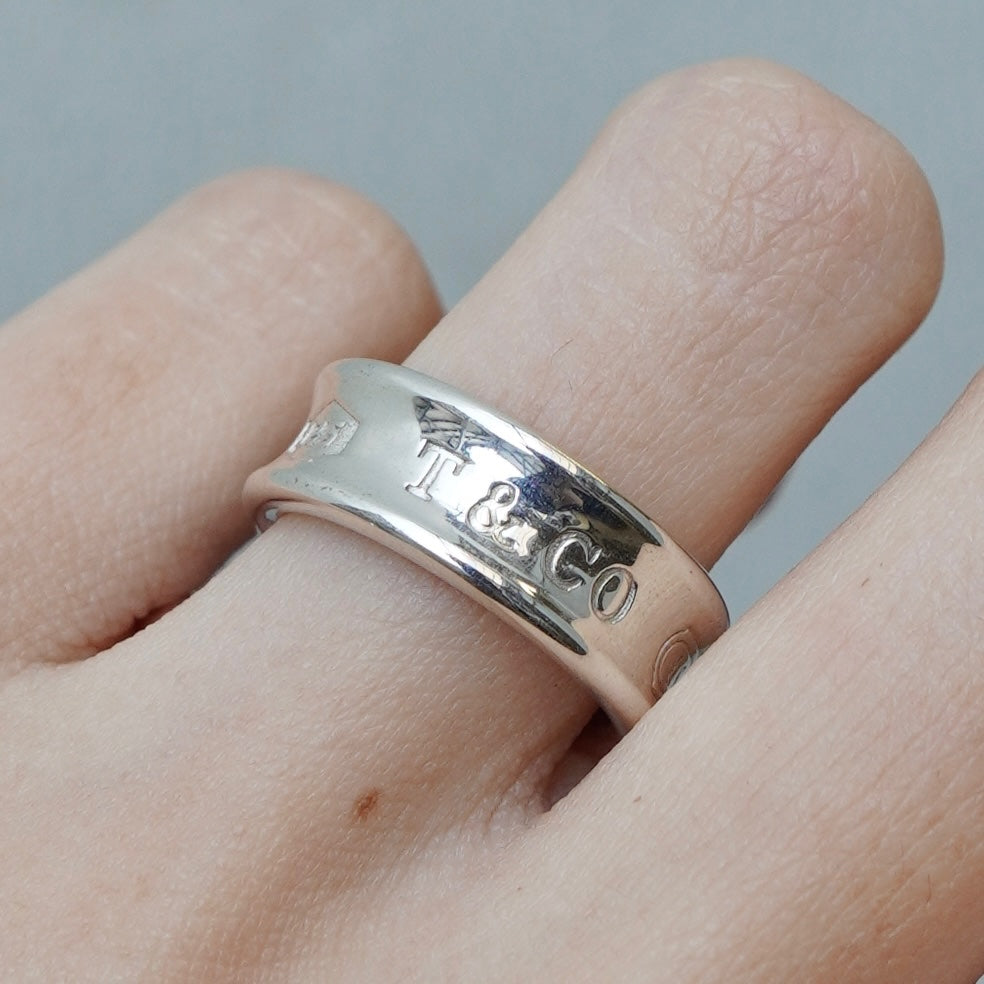 ティファニー ナロー 1837 リング 指輪 シルバー925 新品磨き済 7.5号