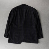 ジバンシィ 4Gロゴ ボタン チェック柄 ウール テーラードジャケット ブラック