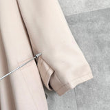 イヴサンローラン ロング丈 トレンチコート ピンクベージュ コート レディース