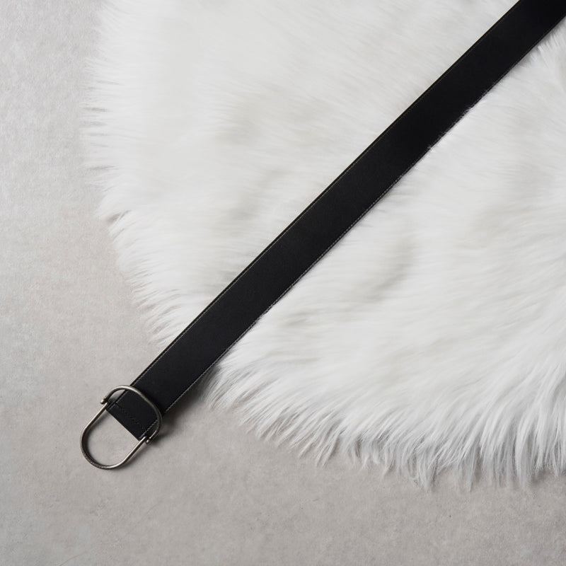 サンローラン パリ レザー ベルト 80 メンズ ブラック