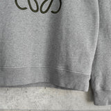 ロエベ アナグラム 刺繍 スウェット グレー