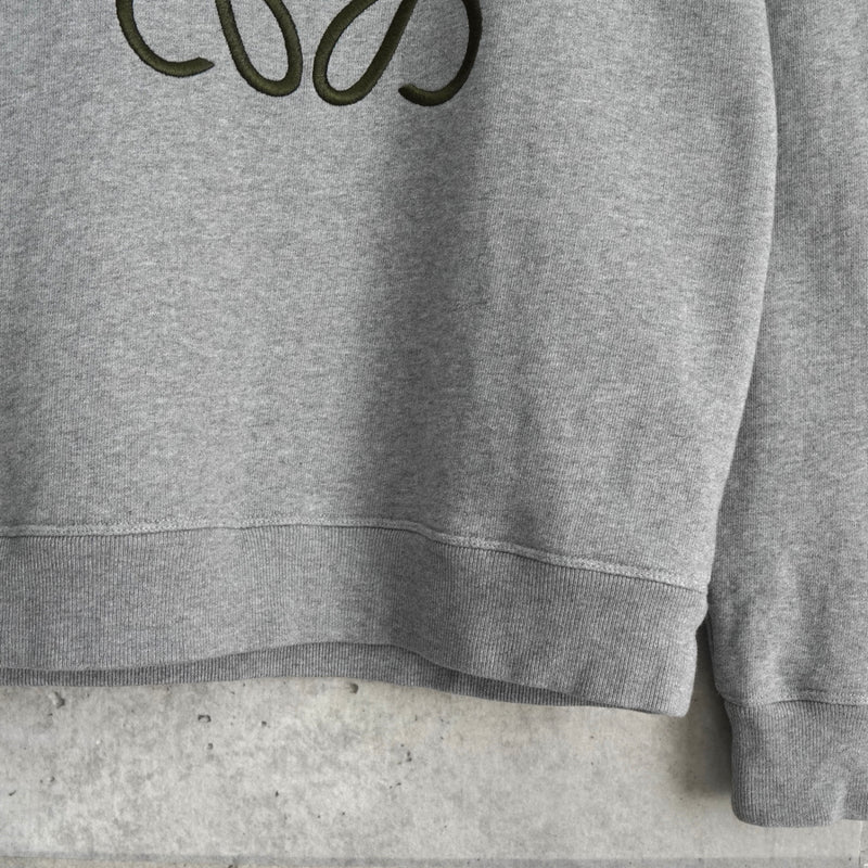 ロエベ アナグラム 刺繍 スウェット グレー