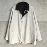 イヴサンローラン リバーシブル YSLロゴ ブルゾンホワイト / ブラック