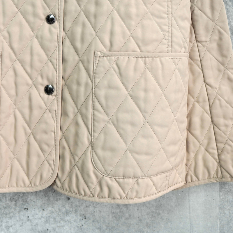 バーバリー キルティングジャケット ノバチェック裏地 ベージュ