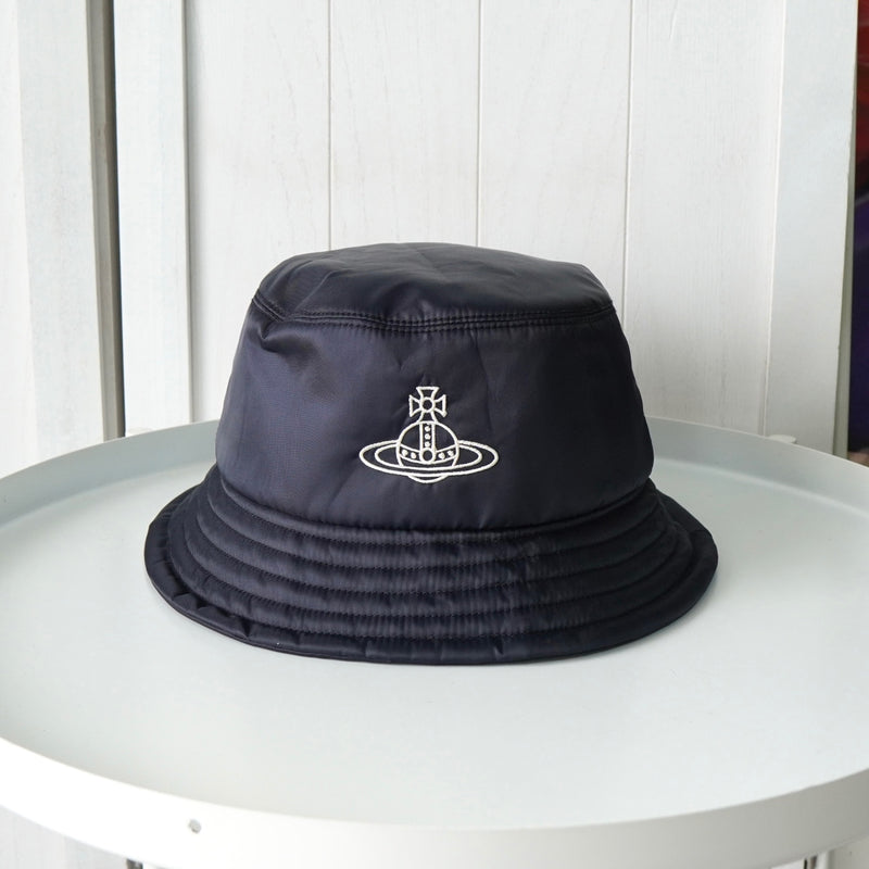 ヴィヴィアン ウエストウッド オーブ ナイロン バケットハット ネイビー
