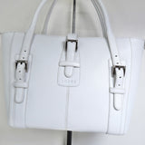 ロエベ レザー トートバッグ ホワイト