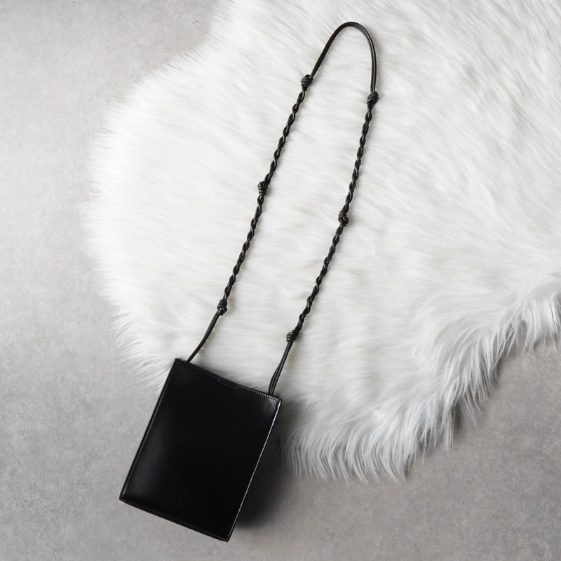 ジルサンダー タングル スモール レザー ショルダーバッグ ブラック