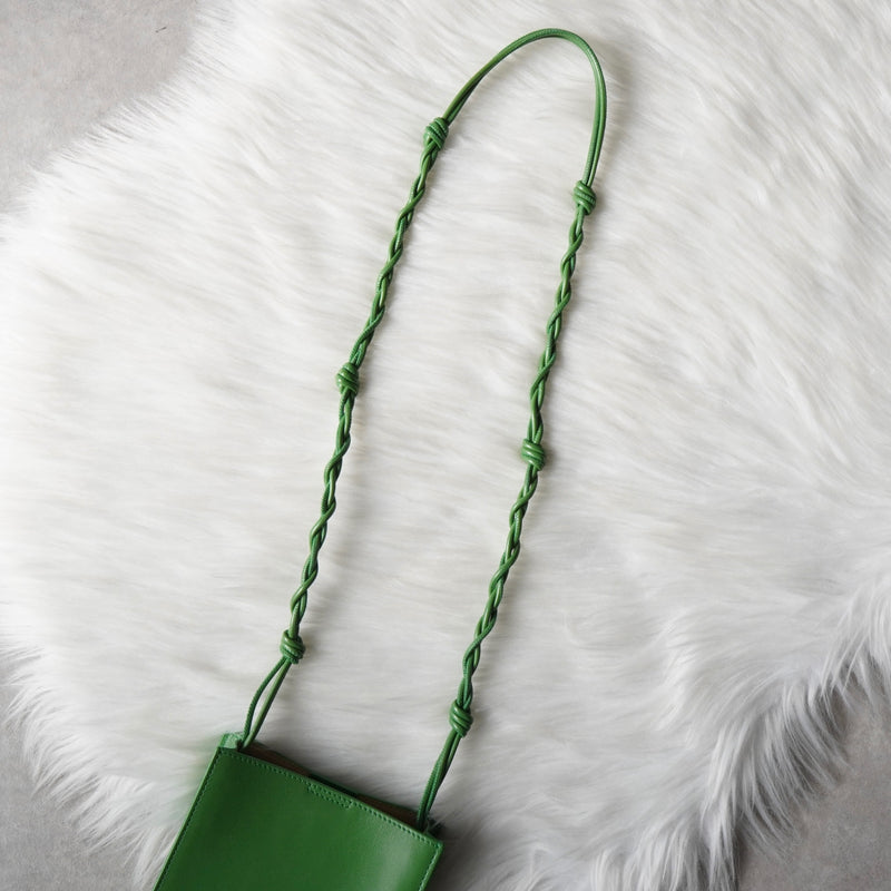 ジルサンダー タングル スモール レザー ショルダーバッグ グリーン