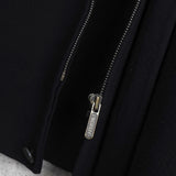 ラコステ ロゴパッチ ウールコート ミドルコート ブラック