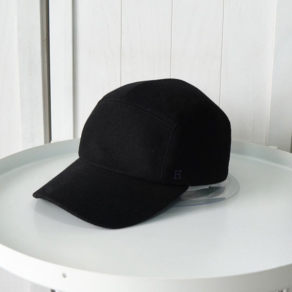 エルメス ライリー ドロップ カシミヤ100% キャップ ブラック