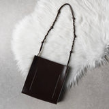 ジルサンダー タングル ミディアム  レザー ショルダーバッグ ブラウン