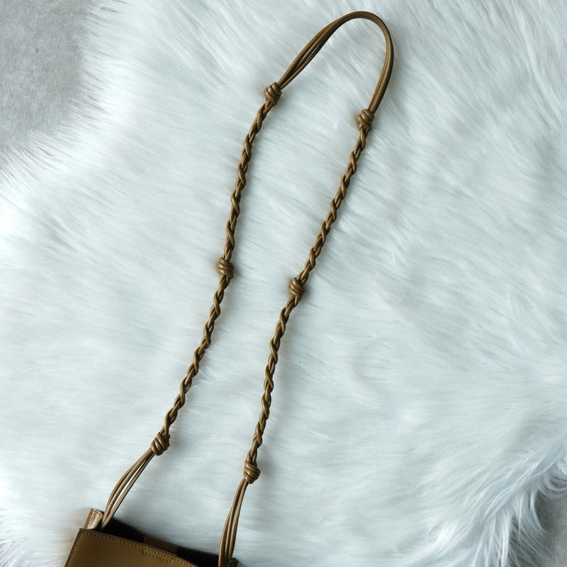 ジルサンダー タングル スモール レザー ショルダーバッグ ブラウン