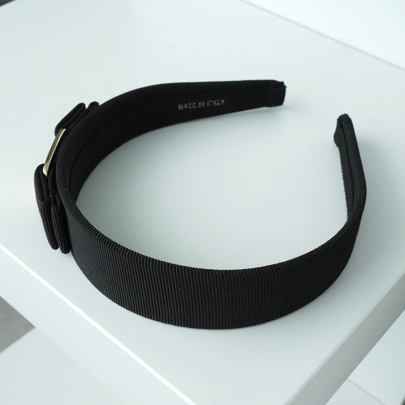 サルバトーレ フェラガモ ヴァラ リボン カチューシャ ブラック