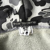 A BATHING APE × STUSSY ステューシー × エイプ スカル カモ ジップアップ フーディー パーカー グレー