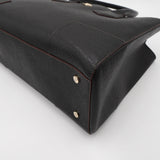 ヴィヴィアン ウエストウッド オーブ レザー トートバッグ ハンドバッグ 自立型 A4可 ブラック - NEWSED