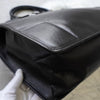Gucci 标志皮革手提包，商务包，A4 尺寸，黑色