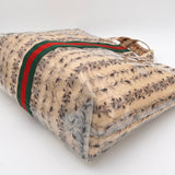 コムデギャルソン × グッチ ペーパートート シェリーライン ハンドバッグ ブックトート 自立型 花柄 ビニール A4可 - NEWSED