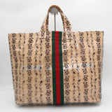 コムデギャルソン × グッチ ペーパートート シェリーライン ハンドバッグ ブックトート 自立型 花柄 ビニール A4可 - NEWSED