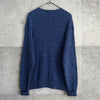 ポロ ラルフローレン ポニーロゴ ケーブル編み ニット ブルー
