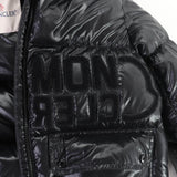 モンクレール ABBAYE フロントロゴ フード付 ZIP UP ダウンジャケット ブラック 12anni 152cm レディース - NEWSED