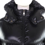 モンクレール ABBAYE フロントロゴ フード付 ZIP UP ダウンジャケット ブラック 12anni 152cm レディース - NEWSED