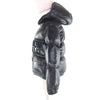 モンクレール ABBAYE フロントロゴ フード付 ZIP UP ダウンジャケット ブラック 12anni 152cm レディース