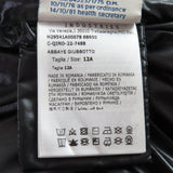 モンクレール ABBAYE フロントロゴ フード付 ZIP UP ダウンジャケット ブラック 12anni 152cm レディース - NEWSED