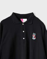 ACIDE MAISON KITSUNE メゾン キツネ 半袖ポロシャツ ブラック M メンズ - NEWSED