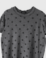 コム デ ギャルソン AD2005 ドット 半袖トップス Tシャツ グレー レディース - NEWSED