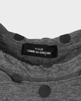 コム デ ギャルソン AD2005 ドット 半袖トップス Tシャツ グレー レディース - NEWSED
