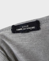 トリコ コム デ ギャルソン AD2012 レース 装飾 長袖Tシャツ ロンT グレー M レディース - NEWSED