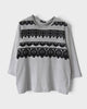 トリコ コム デ ギャルソン AD2012  レース 装飾 長袖Tシャツ ロンT グレー M レディース