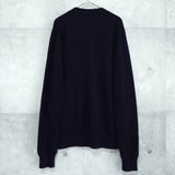 プレイ コムデギャルソン カーディガン ロゴパッチ ネイビー AD2023 - NEWSED