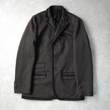 adidas obyo kzk アディダス コラボ ストレッチ テーラードジャケット グレー メンズ - NEWSED