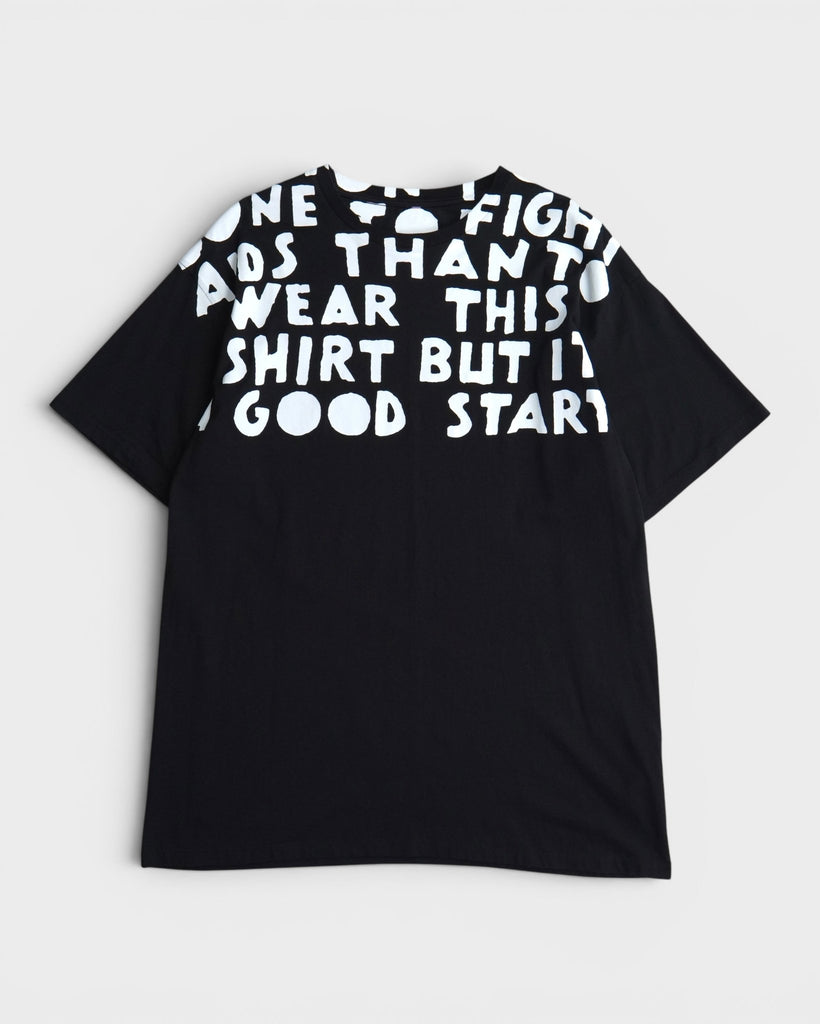 メゾン マルジェラ AIDS TEE エイズ Tシャツ ブラック メンズ