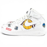 シュプリーム ナイキ AIR FORCE 1 MID 07 SUPREME NBA ハイカットスニーカー ホワイト 28.5 メンズ 未使用品 - NEWSED