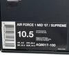 シュプリーム ナイキ AIR FORCE 1 MID 07 SUPREME NBA ハイカットスニーカー ホワイト 28.5 メンズ 未使用品