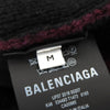 バレンシアガ ALL OVER LOGO ラウンドネック ロングスリーブ ニット ボルドー M メンズ