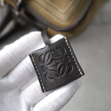 Amazona 36 Anagram Suede Leather Mini Boston Bag - NEWSED
