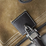 Amazona 36 Anagram Suede Leather Mini Boston Bag - NEWSED