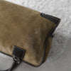Amazona 36 Anagram Suede Leather Mini Boston Bag