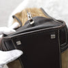 Amazona 36 Anagram Suede Leather Mini Boston Bag