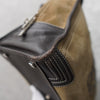 Amazona 36 Anagram Suede Leather Mini Boston Bag