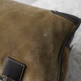 Amazona 36 Anagram Suede Leather Mini Boston Bag - NEWSED