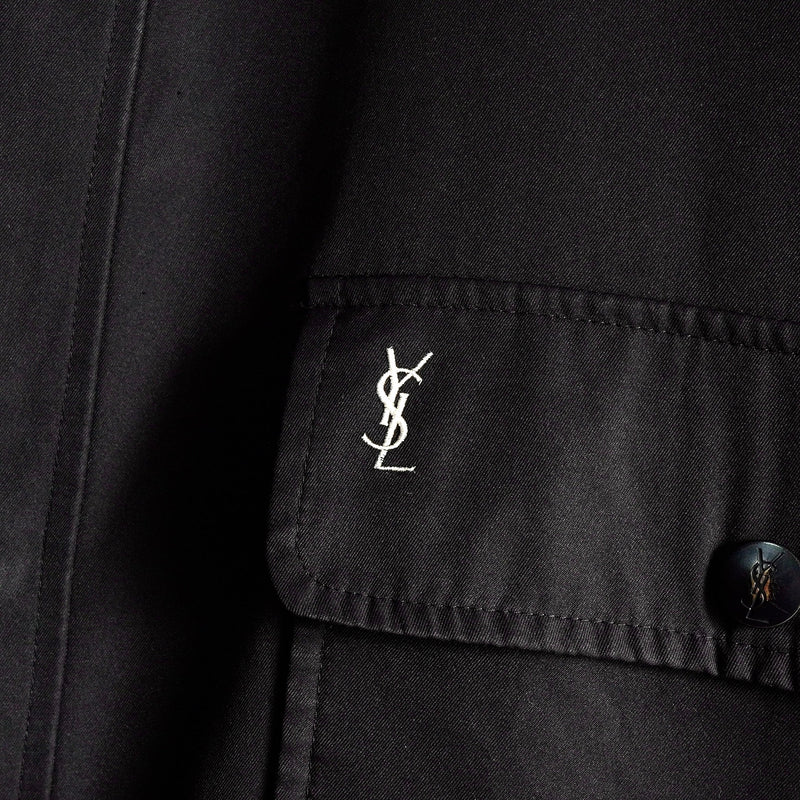 イヴサンローラン リバーシブル YSLロゴ ブルゾンホワイト / ブラック