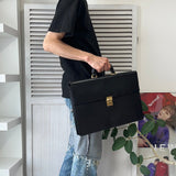 Anagram Leather Business Bag - NEWSED