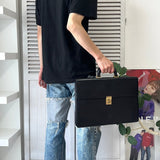 Anagram Leather Business Bag - NEWSED