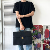 Anagram Leather Business Bag - NEWSED