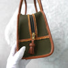 Anagram Leather Nylon Hand Bag