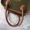 Anagram Leather Nylon Hand Bag